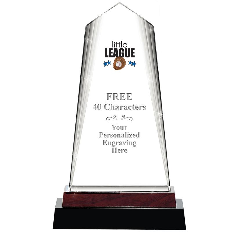 12" CHARISMA CRYSTAL WOOD BASE