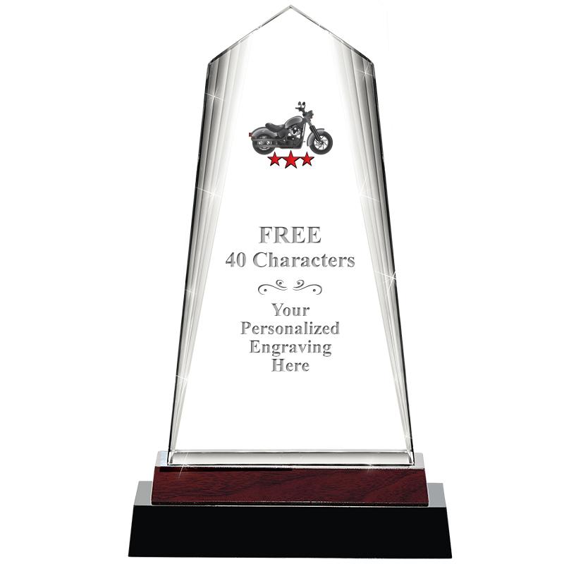 12" CHARISMA CRYSTAL WOOD BASE