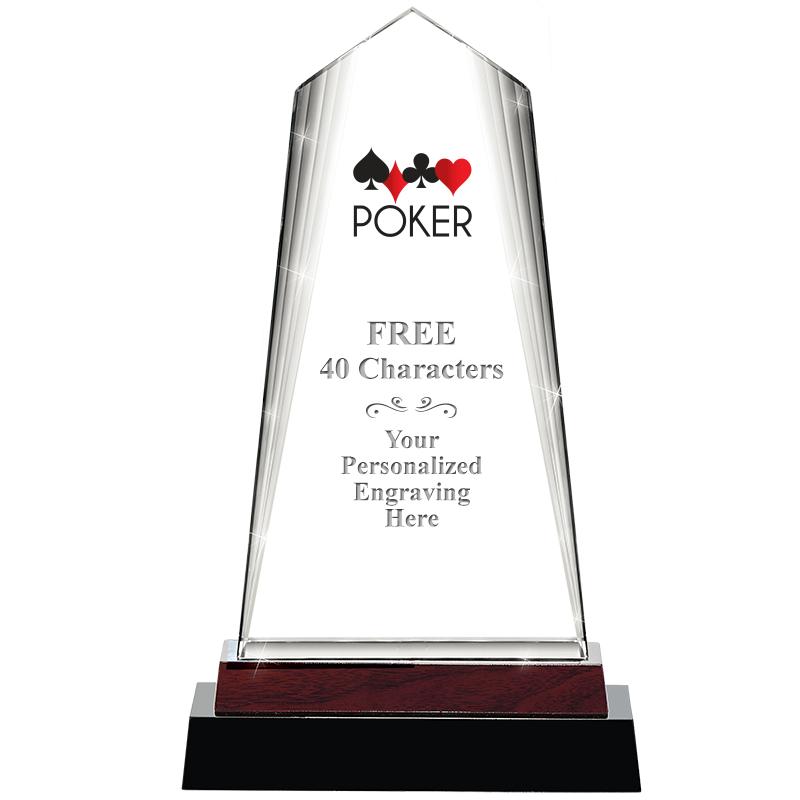 12" CHARISMA CRYSTAL WOOD BASE