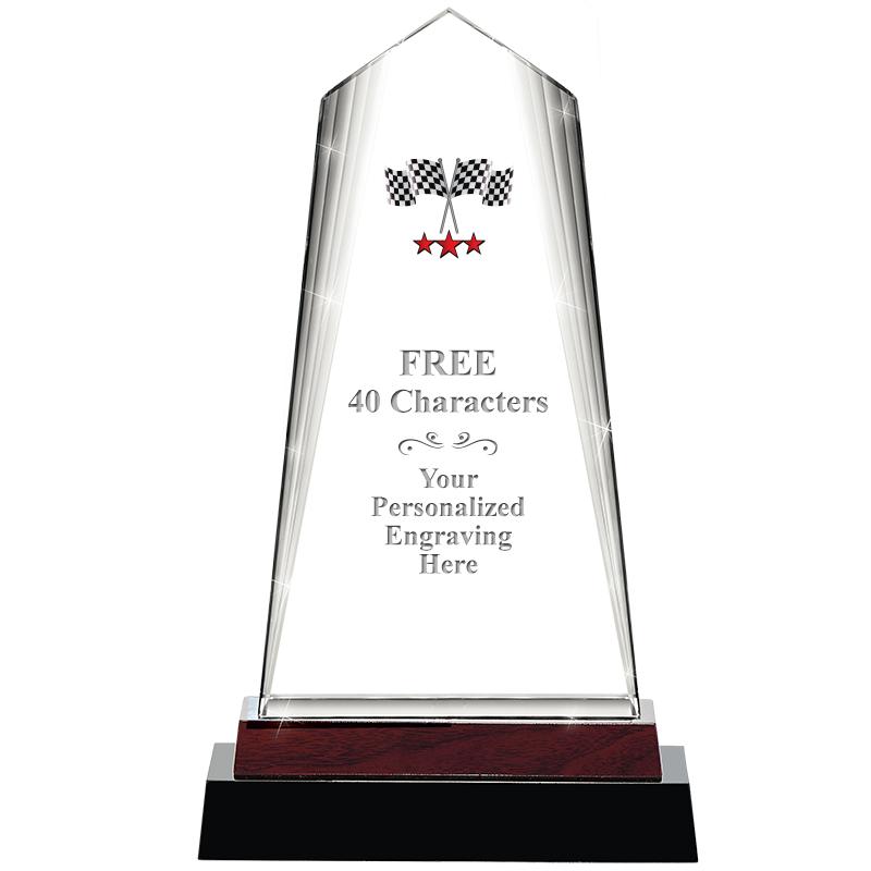 12" CHARISMA CRYSTAL WOOD BASE