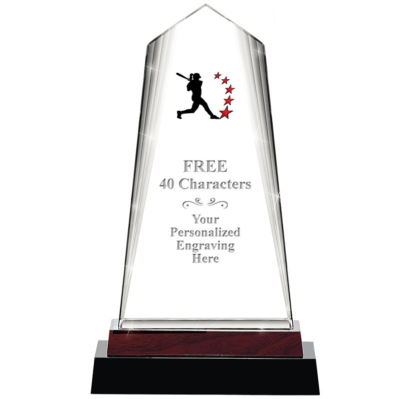 12" CHARISMA CRYSTAL WOOD BASE