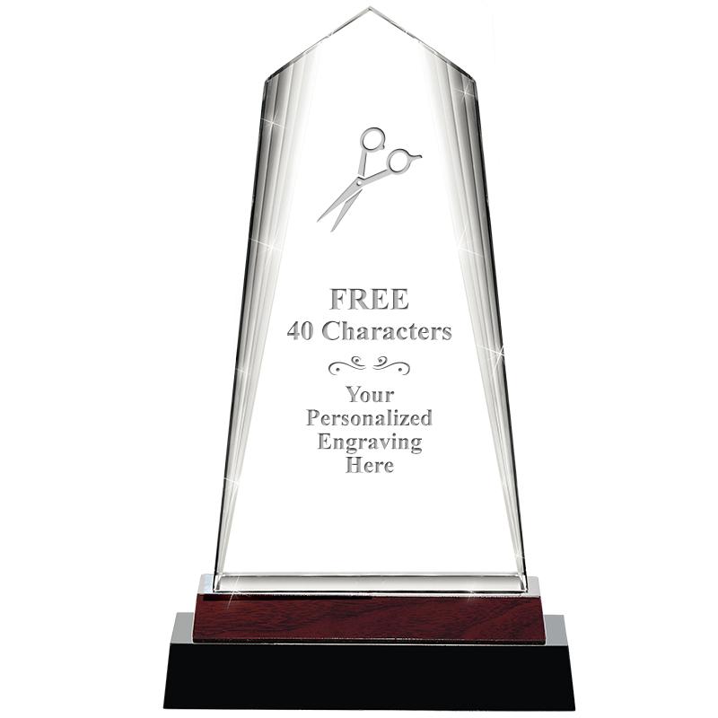 12" CHARISMA CRYSTAL WOOD BASE