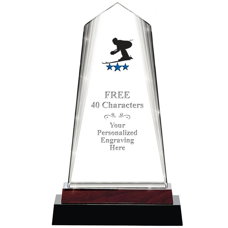 12" CHARISMA CRYSTAL WOOD BASE