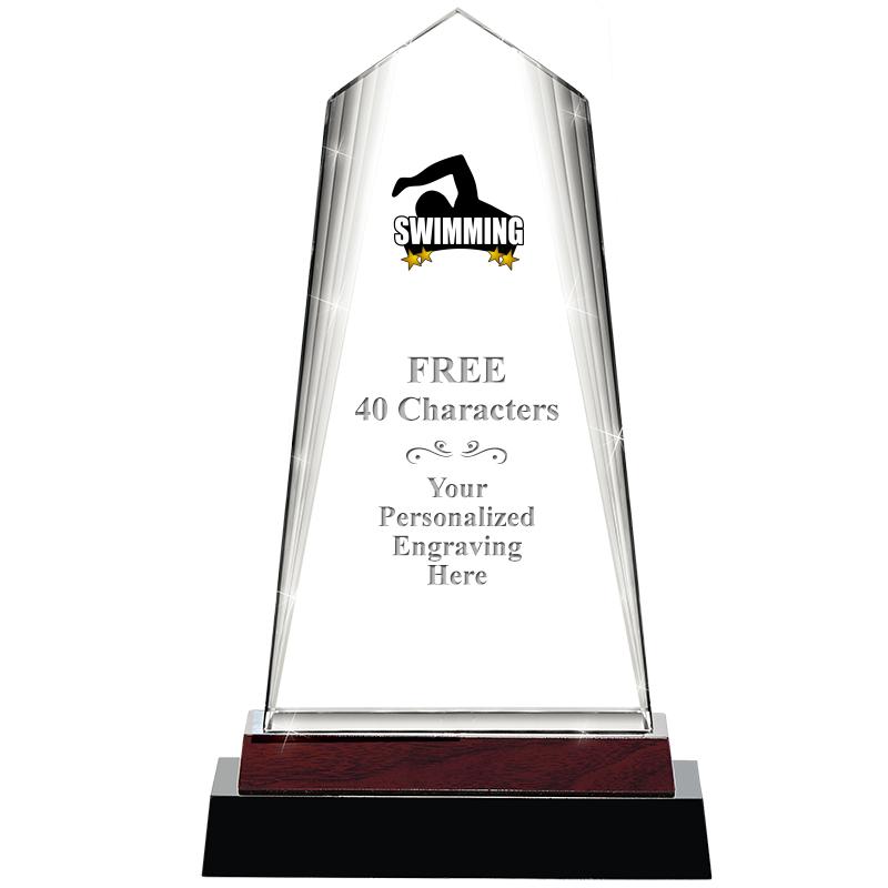 12" CHARISMA CRYSTAL WOOD BASE