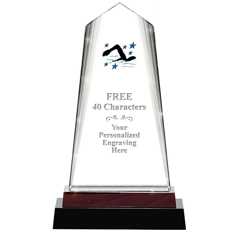 12" CHARISMA CRYSTAL WOOD BASE