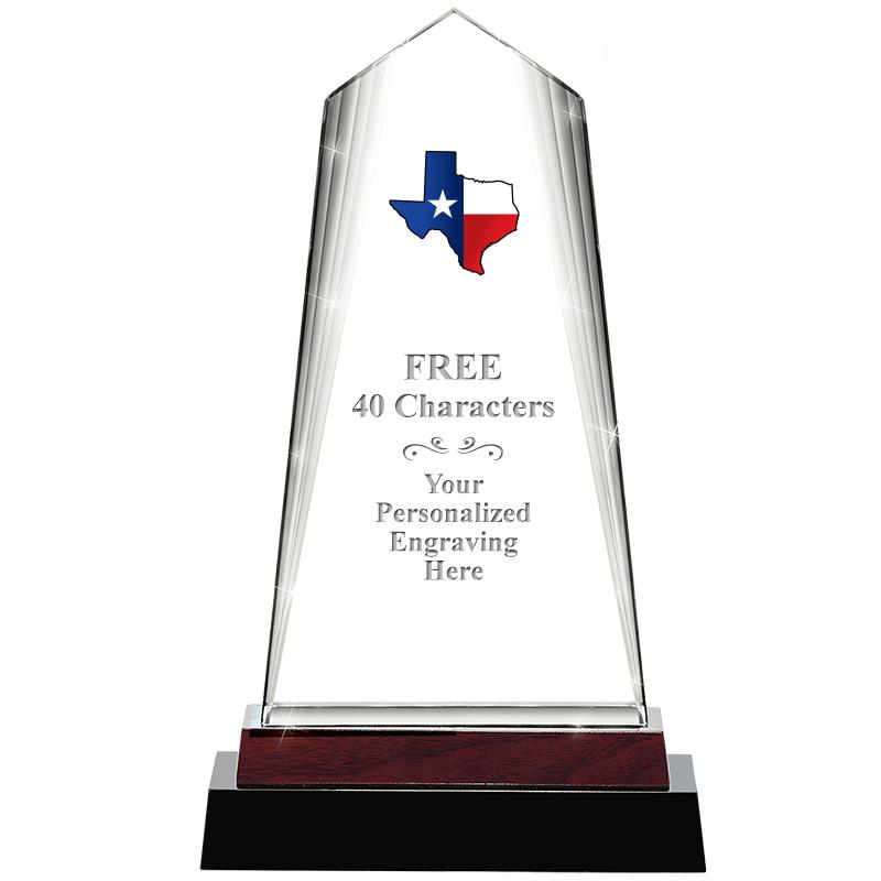 12" CHARISMA CRYSTAL WOOD BASE