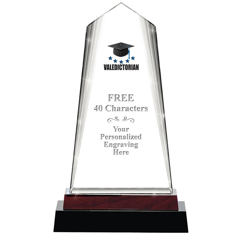 12" CHARISMA CRYSTAL WOOD BASE