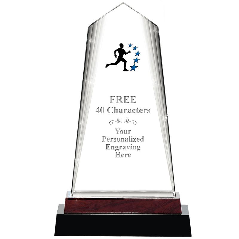 12" CHARISMA CRYSTAL WOOD BASE