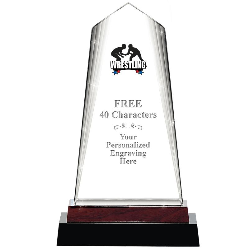 12" CHARISMA CRYSTAL WOOD BASE