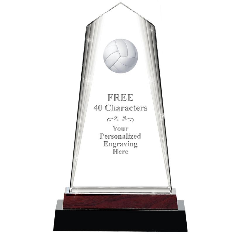 12" CHARISMA CRYSTAL WOOD BASE