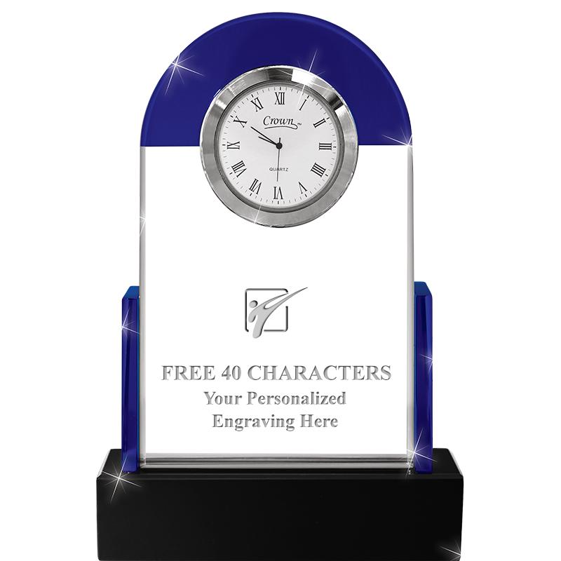 DOME SAPPHIRE/ONYX CRYSTAL CLK