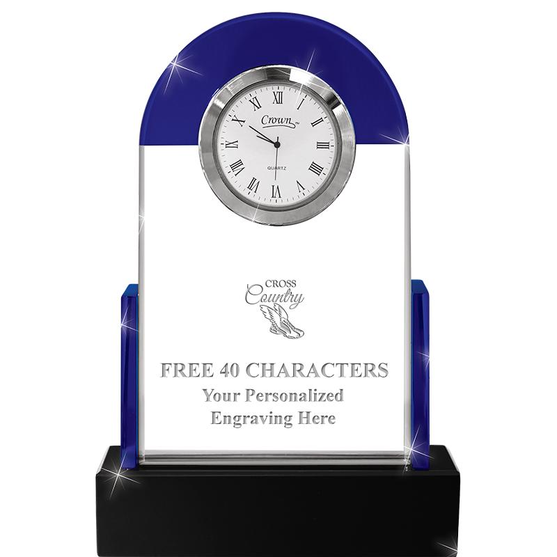 DOME SAPPHIRE/ONYX CRYSTAL CLK