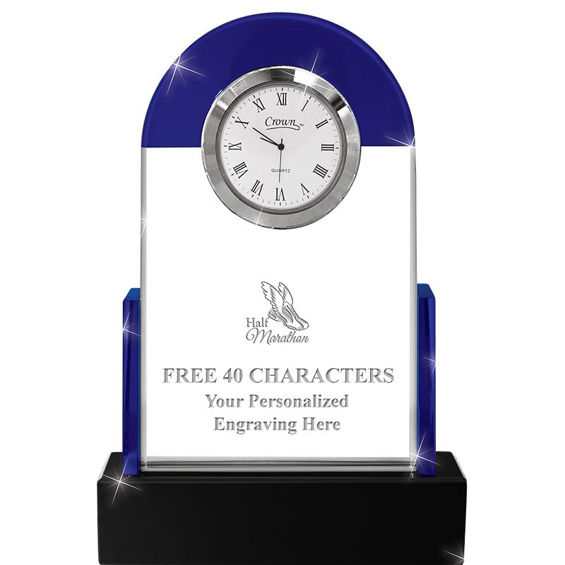 DOME SAPPHIRE/ONYX CRYSTAL CLK