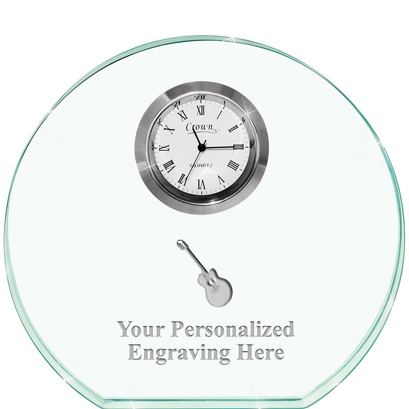 4" JADE HORIZON CRYSTAL CLOCK