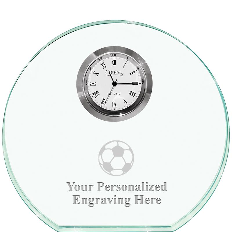 4" JADE HORIZON CRYSTAL CLOCK