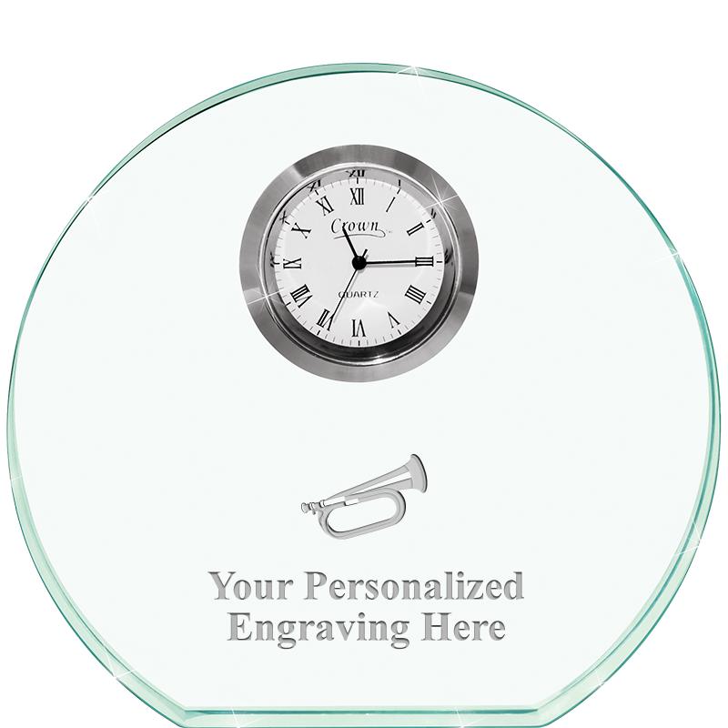 4" JADE HORIZON CRYSTAL CLOCK