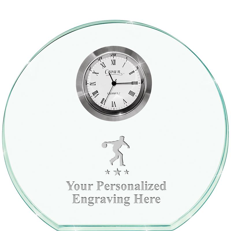 4" JADE HORIZON CRYSTAL CLOCK
