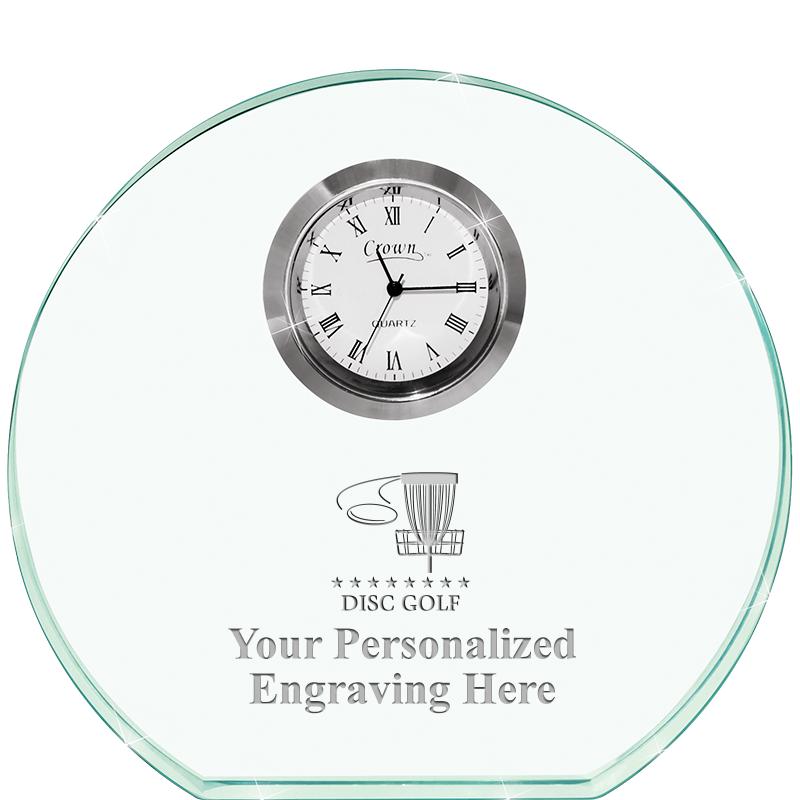 4" JADE HORIZON CRYSTAL CLOCK