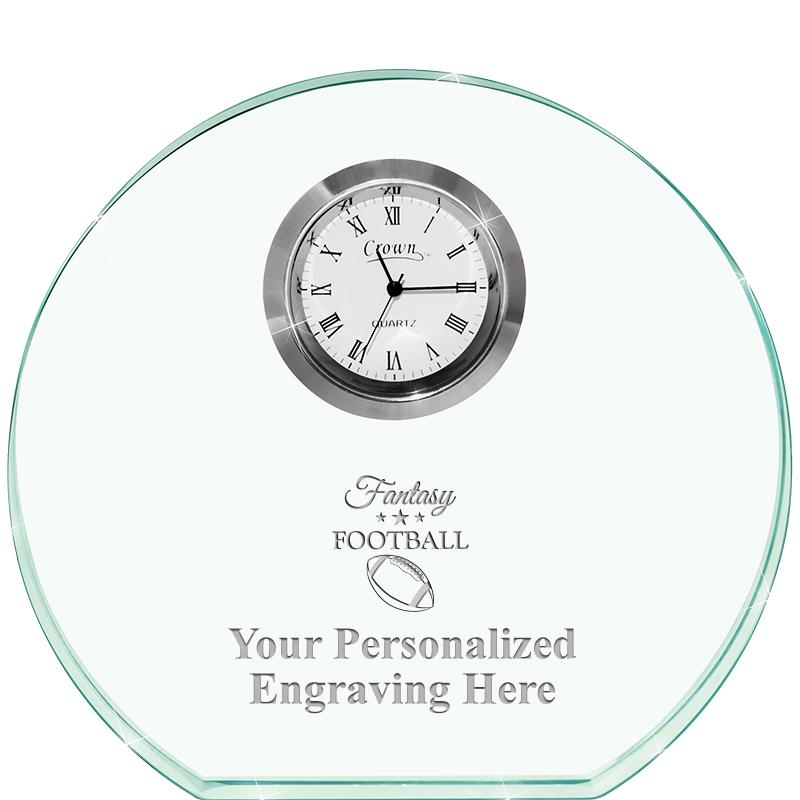 4" JADE HORIZON CRYSTAL CLOCK