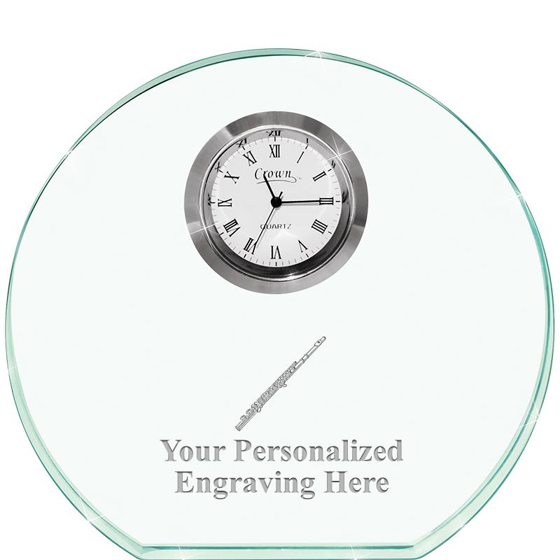 4" JADE HORIZON CRYSTAL CLOCK