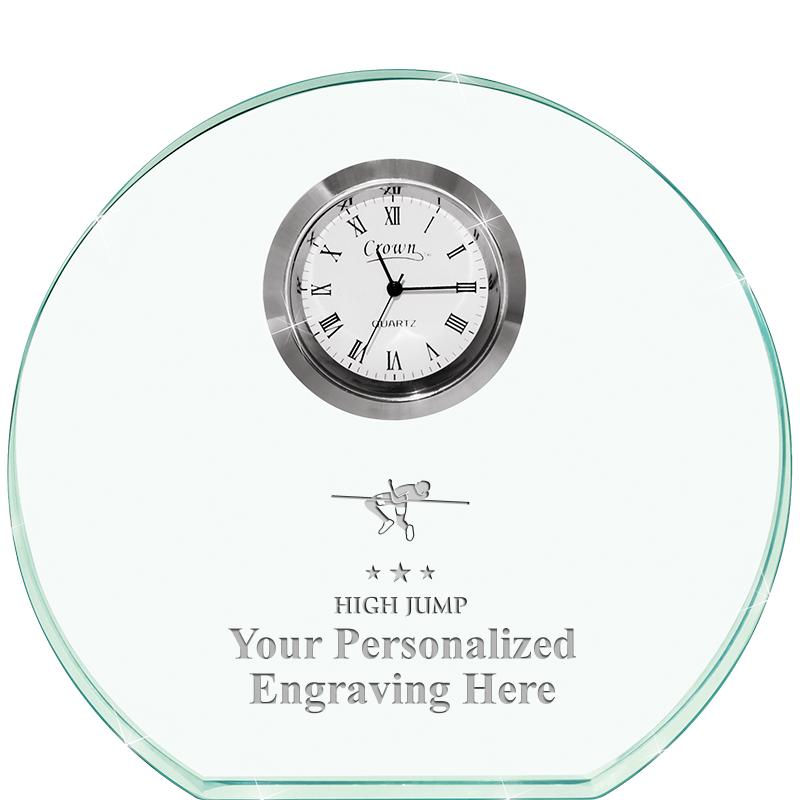 4" JADE HORIZON CRYSTAL CLOCK