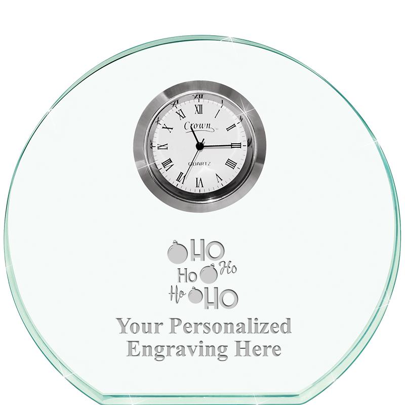 4" JADE HORIZON CRYSTAL CLOCK