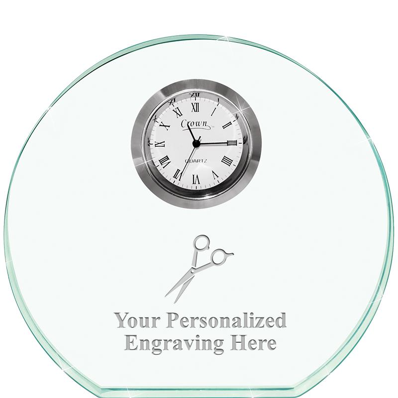 4" JADE HORIZON CRYSTAL CLOCK