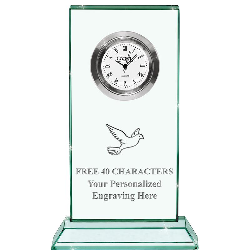 4.75" JADE DUO CLOCK CRYSTAL