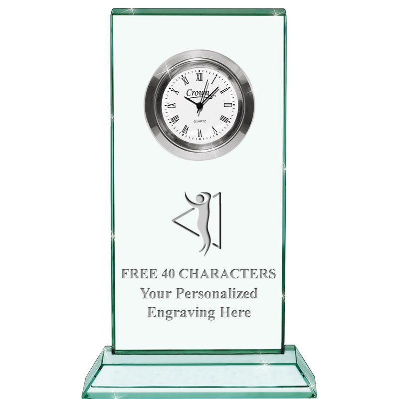 4.75" JADE DUO CLOCK CRYSTAL