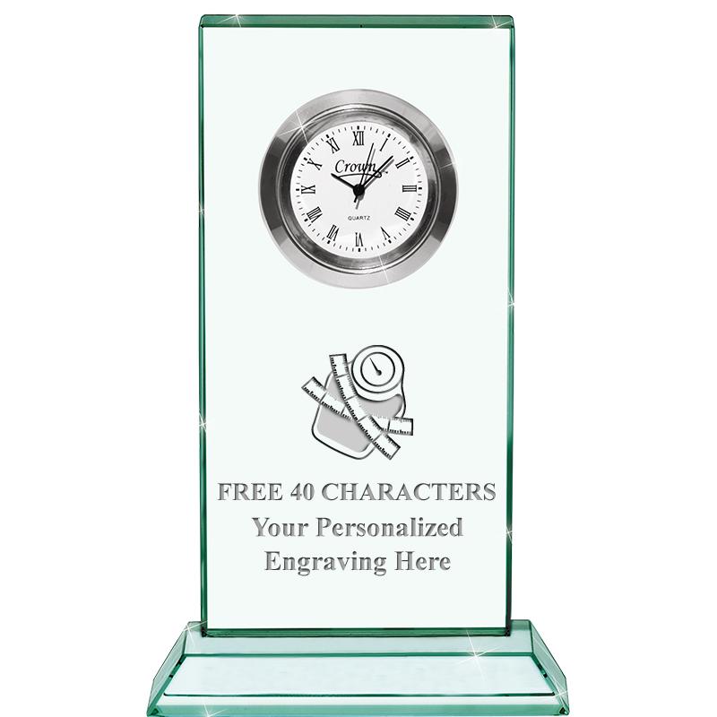 4.75" JADE DUO CLOCK CRYSTAL