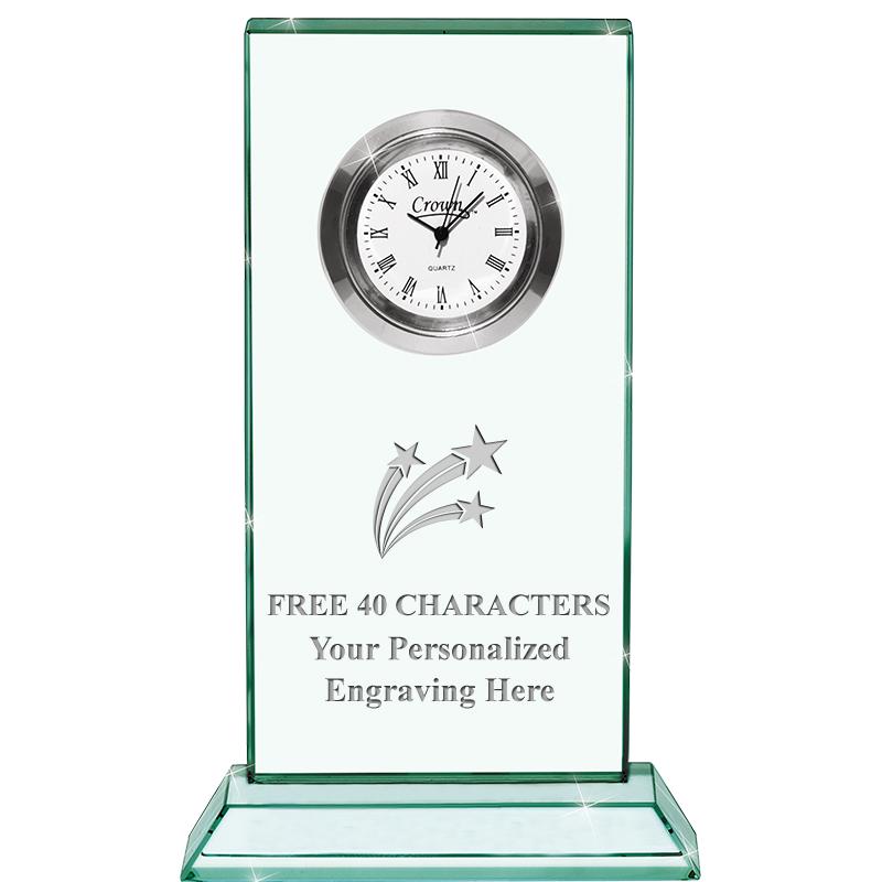 4.75" JADE DUO CLOCK CRYSTAL