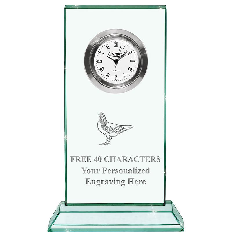 4.75" JADE DUO CLOCK CRYSTAL