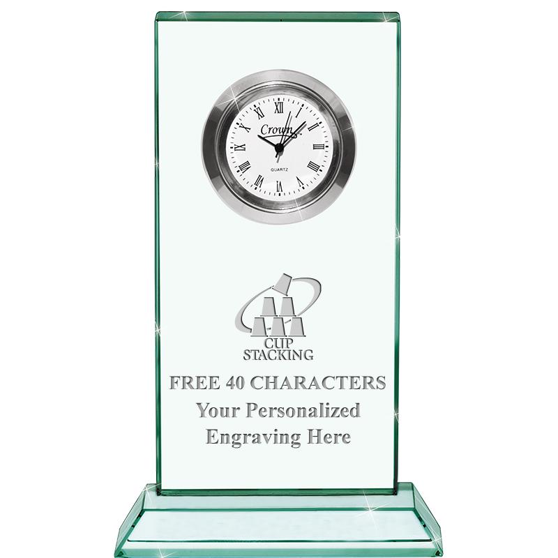 4.75" JADE DUO CLOCK CRYSTAL