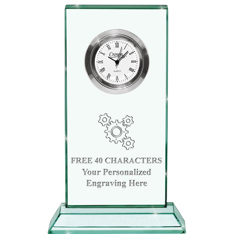 4.75" JADE DUO CLOCK CRYSTAL