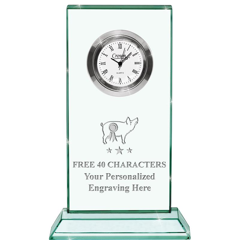 4.75" JADE DUO CLOCK CRYSTAL