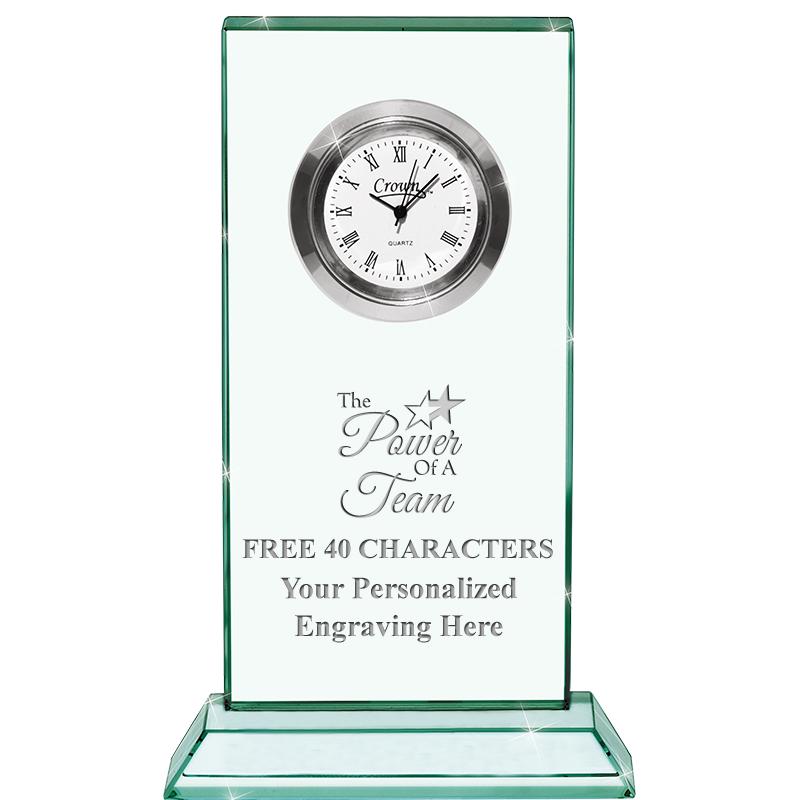 4.75" JADE DUO CLOCK CRYSTAL