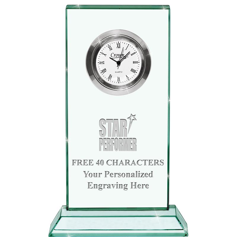 4.75" JADE DUO CLOCK CRYSTAL