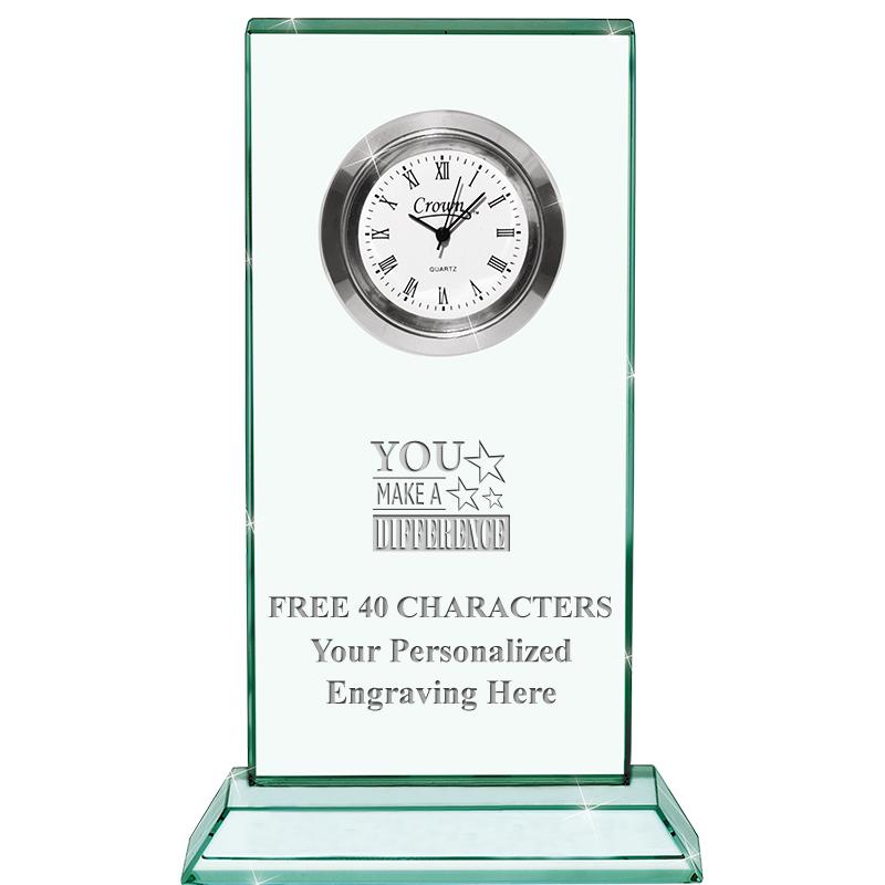 4.75" JADE DUO CLOCK CRYSTAL