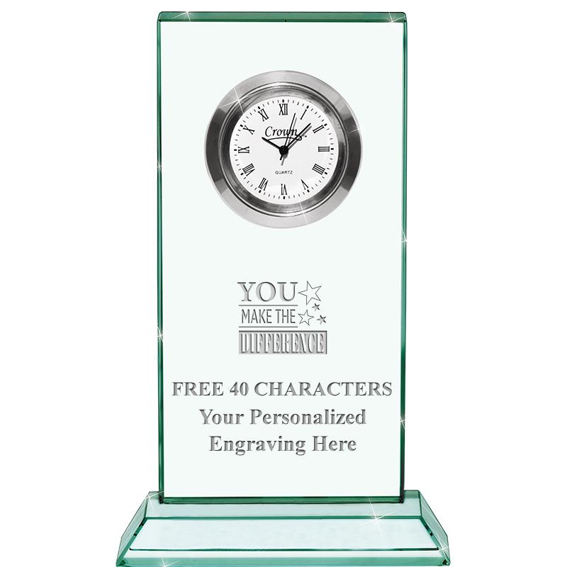 4.75" JADE DUO CLOCK CRYSTAL