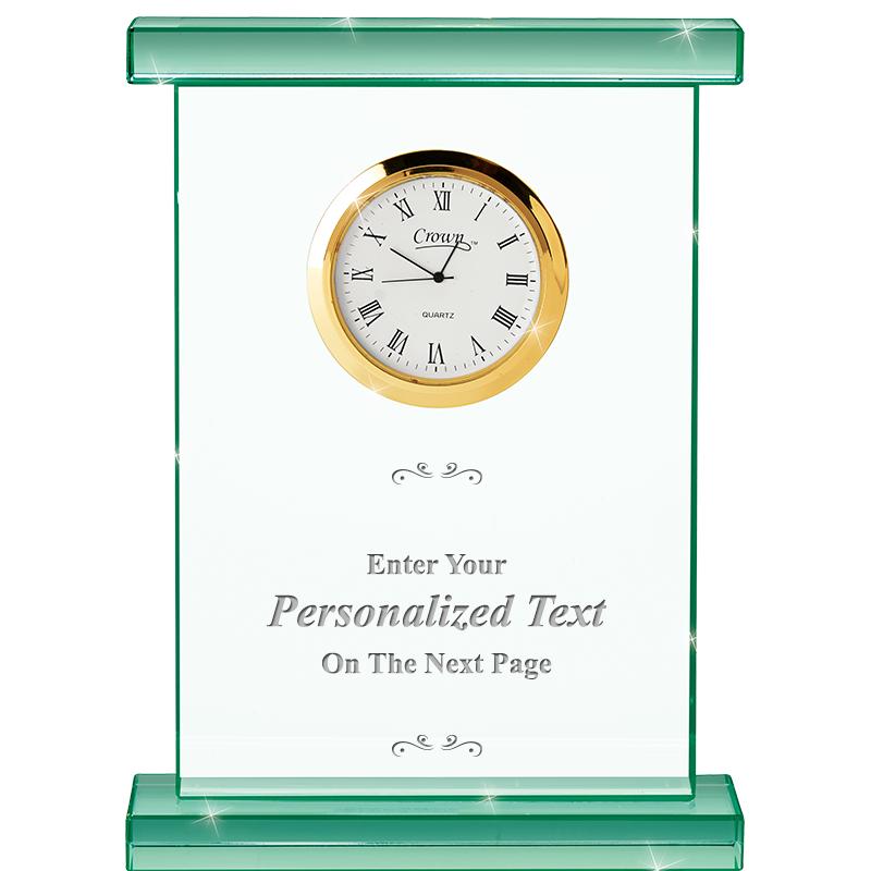 7" JADE OXFORD CRYSTAL CLOCK