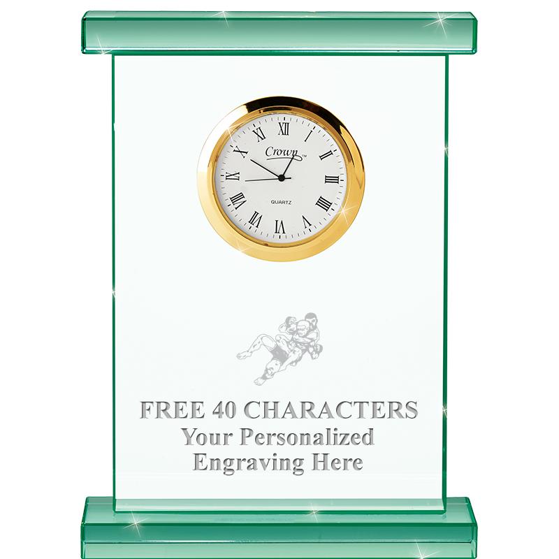 7" JADE OXFORD CRYSTAL CLOCK