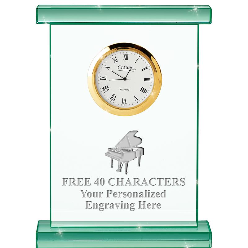 7" JADE OXFORD CRYSTAL CLOCK