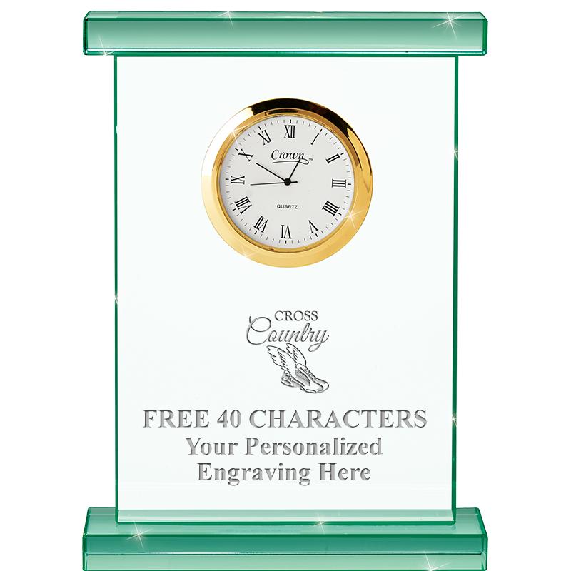 7" JADE OXFORD CRYSTAL CLOCK