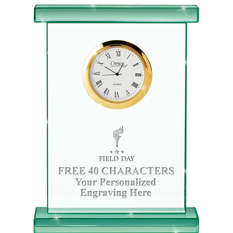 7" JADE OXFORD CRYSTAL CLOCK
