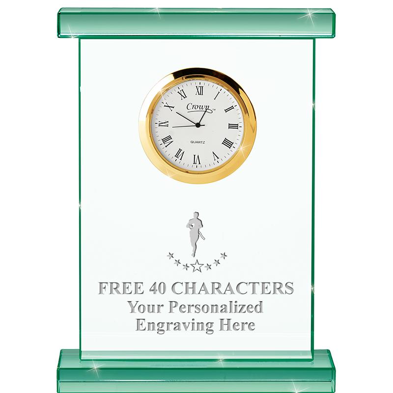7" JADE OXFORD CRYSTAL CLOCK