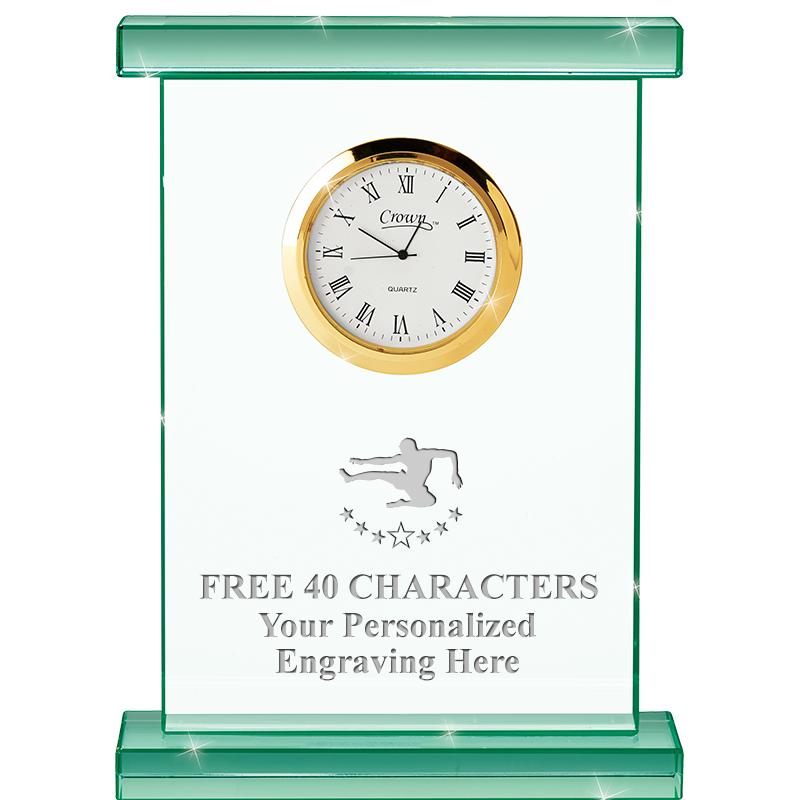 7" JADE OXFORD CRYSTAL CLOCK