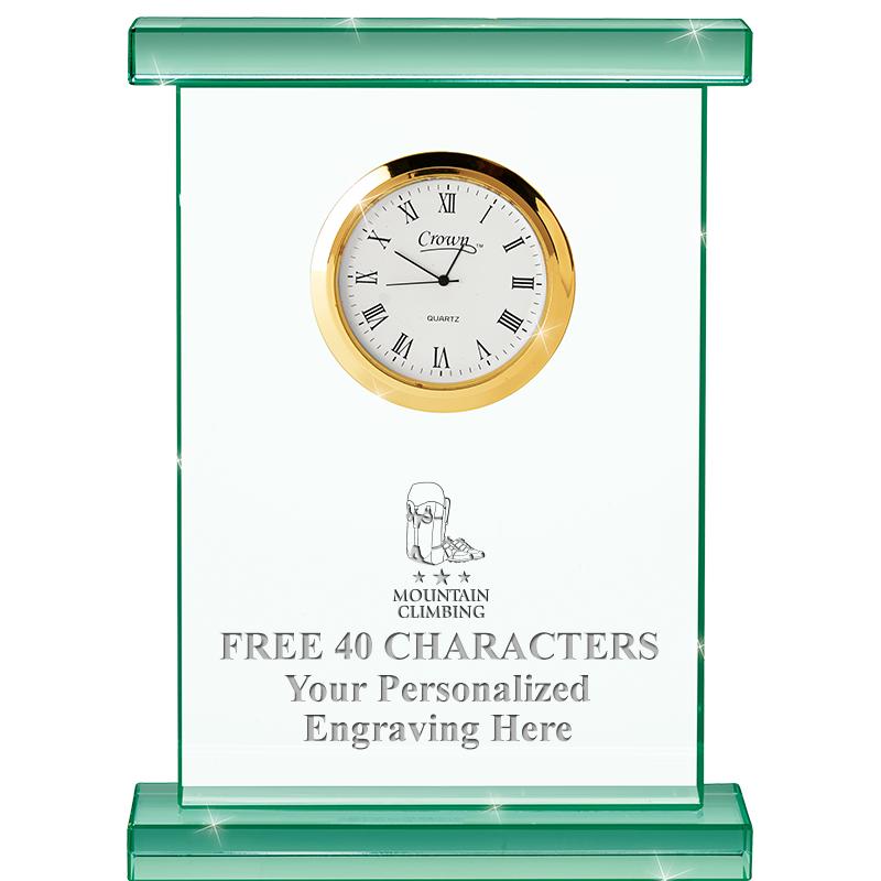 7" JADE OXFORD CRYSTAL CLOCK