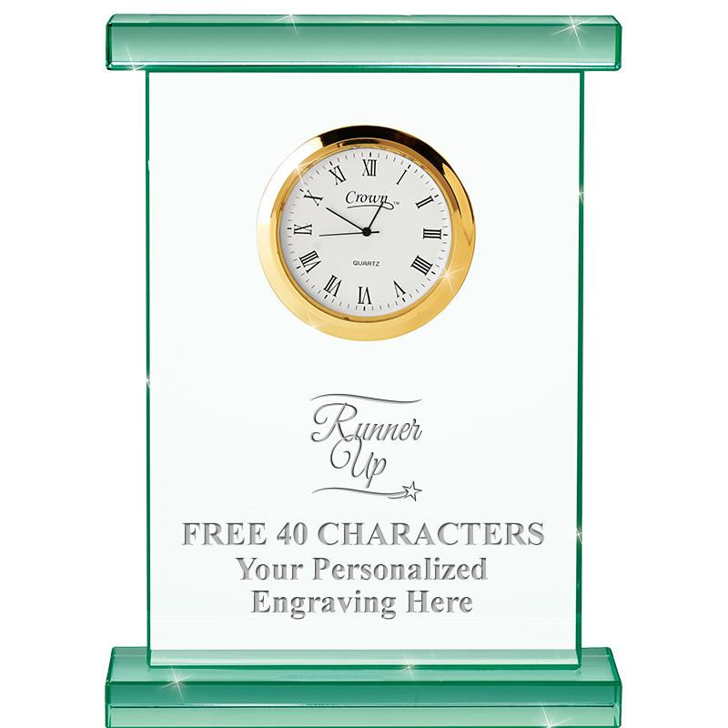 7" JADE OXFORD CRYSTAL CLOCK
