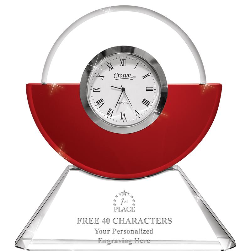 RUBY EVERLASTING CRYSTAL CLOCK