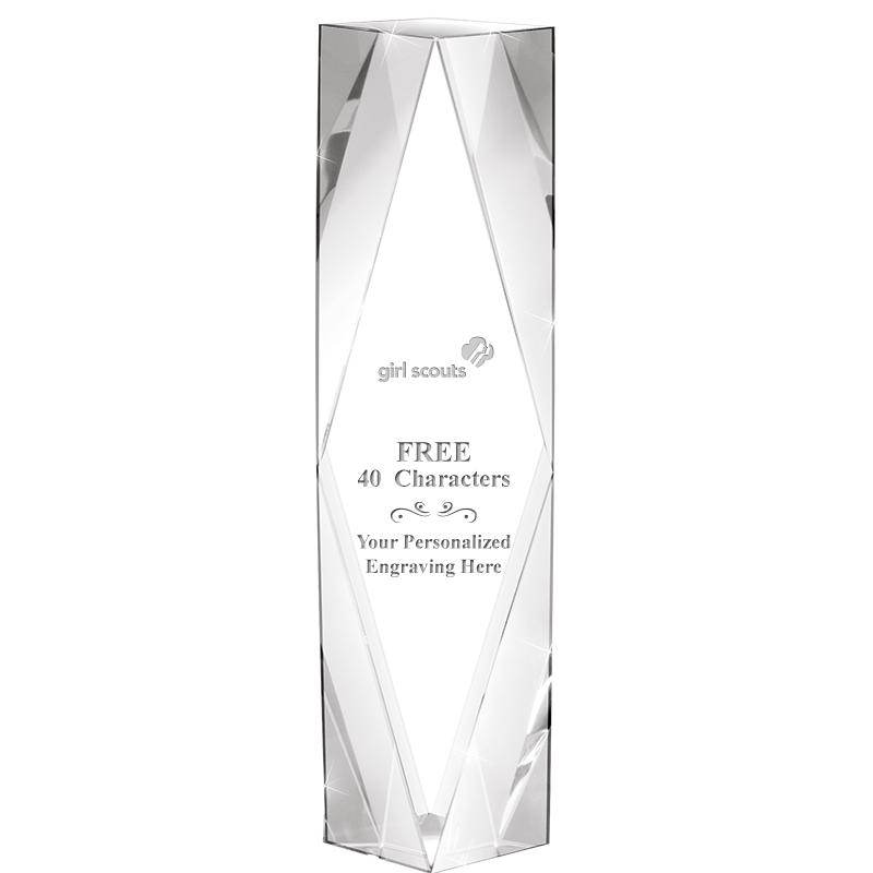 8" GEMINI CRYSTAL AWARD